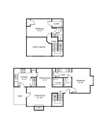 2 beds, 2 baths, 1,309 sqft, $1,580