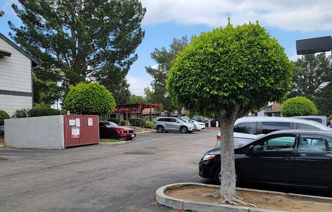 Parking area at Dove Ridge Apartments.