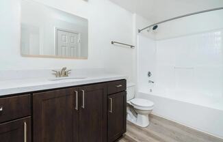 Single Vanity with Ample Cabinet Space