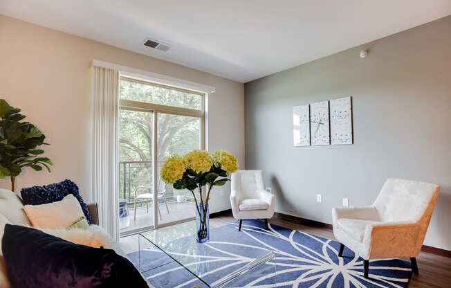 living area at Lake Jonathan Flats, Chaska, MN, 55318