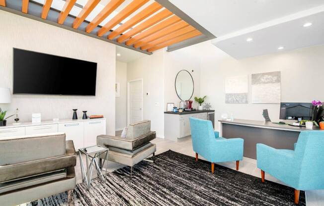 Leasing office interior