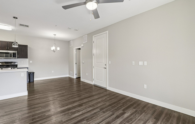 View of Main Door of Empty Apartment