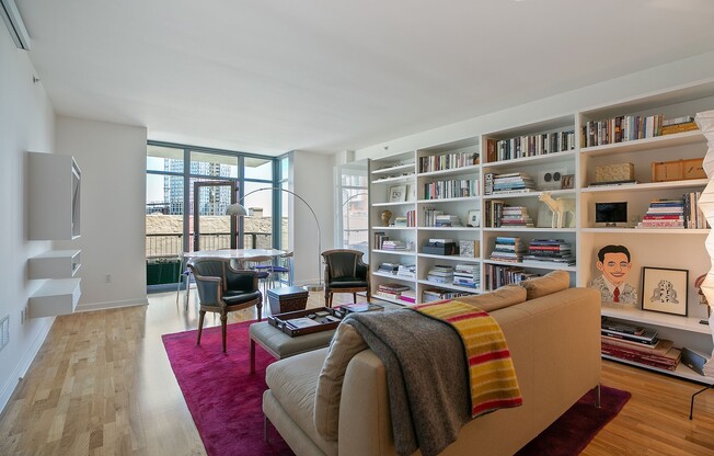 Gorgeous designer one bedroom in Hayes Valley w/lots of light, views, W/D, private patio, roof deck, gym and parking!