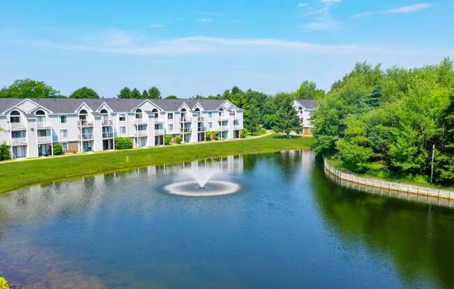 Scenic Pond Views at Windmill Lakes Apartment Homes in Holland, MI