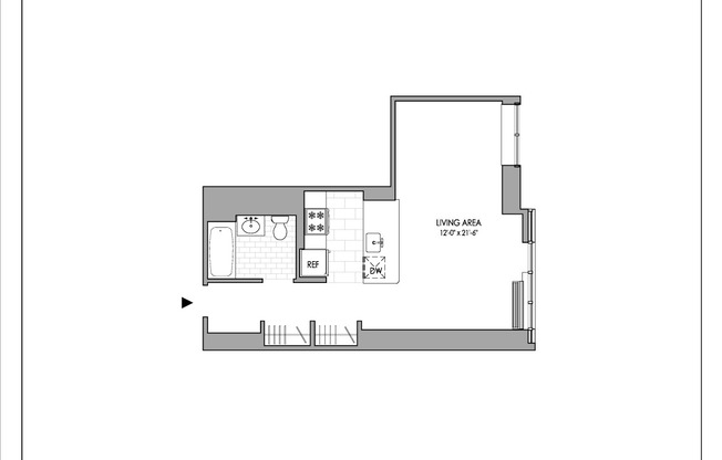 Studio, 1 bath, $3,493, Unit 1527