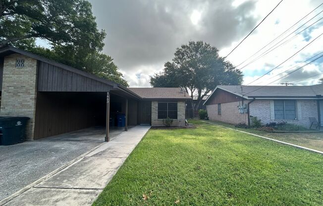 Fridge Included / Washer & Dryer Connections / Covered Back Patio / Fenced in Yard / NBISD