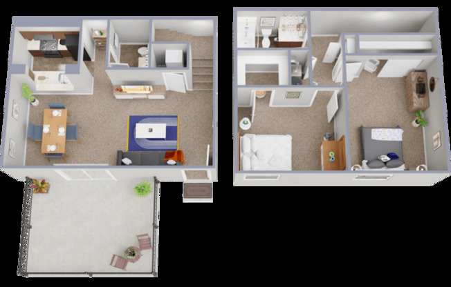 2 beds, 1.5 baths, 990 sqft, $1,314