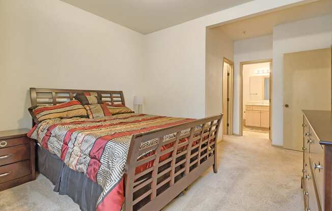 Master Bedroom at The Madison Apartments in Olympia, Washington, WA