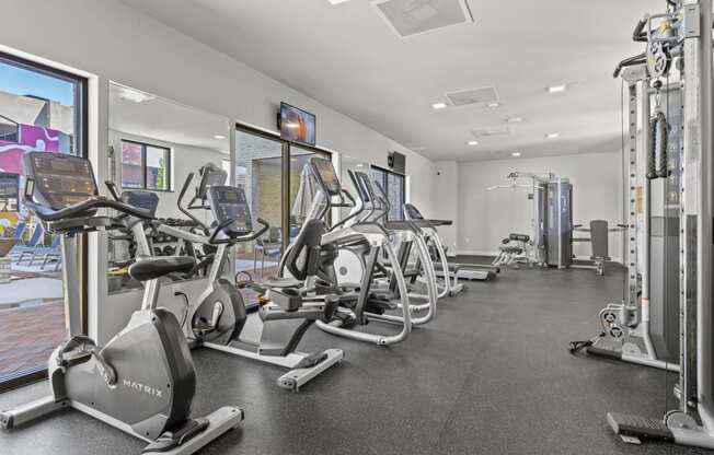 Fitness Center With Updated Equipment at Scott's View, Richmond, VA