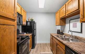 Model kitchen at Pointe Royal, Overland Park