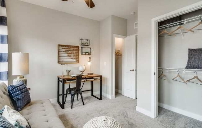 Living Space With Closet View at 24 at Bloomfield, Michigan
