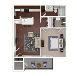 1 bed, 1 bath, 809 sqft, $2,691