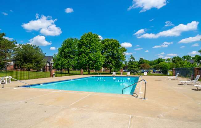 Sparkling Pool with Large Sundeck at Waverly Park Apartments, Lansing