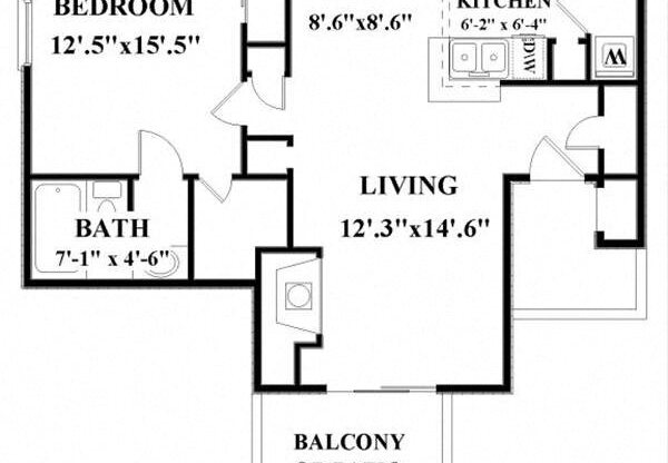 1 bed, 1 bath, 768 sqft, $1,550