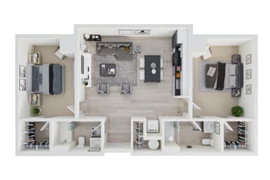 2 beds, 2 baths, 1,115 sqft, $2,100