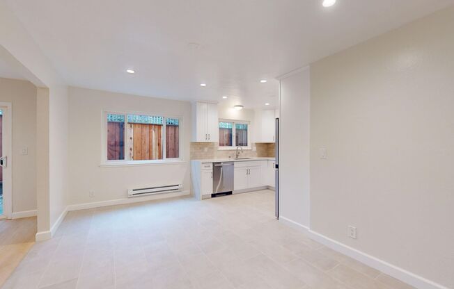 Newly remodeled large 3 bed/2 bath, in unit laundry, yard, walk to CalTrain, 81 WalkScore!