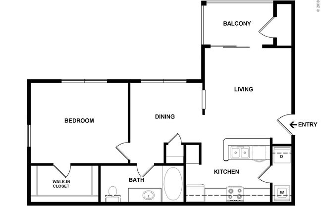 1 bed, 1 bath, 843 sqft, $1,235