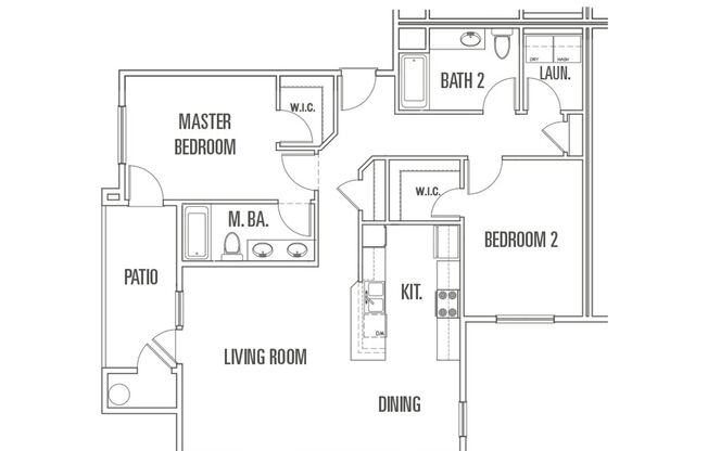 2 beds, 2 baths, 1,216 sqft, $2,150, Unit 111