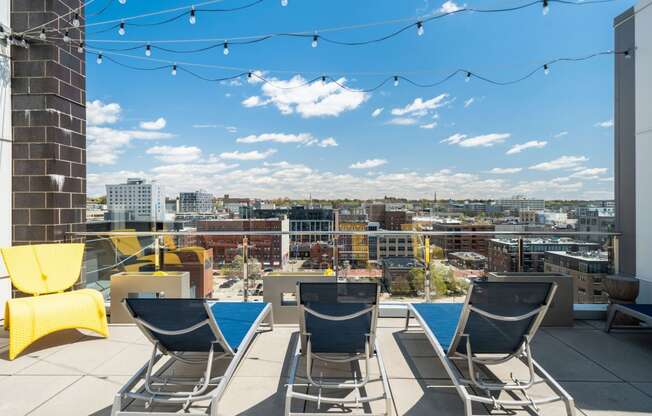 Rooftop view at Arena Place Apartments in Grand Rapids, MI