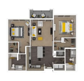 2 beds, 2 baths, 1,123 sqft, $2,055