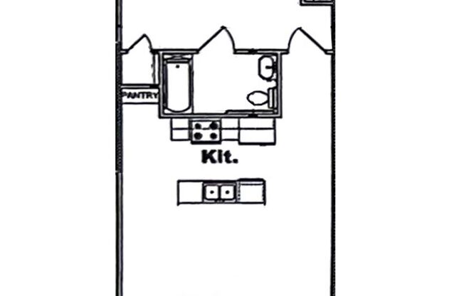 1 bed, 1 bath, $885, Unit 8