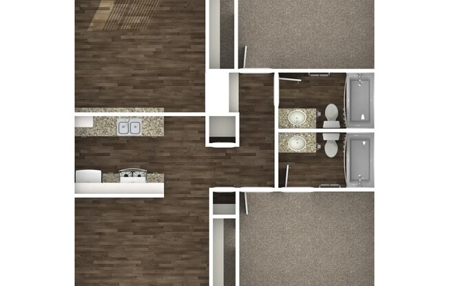 2 beds, 2 baths, 918 sqft, $1,825