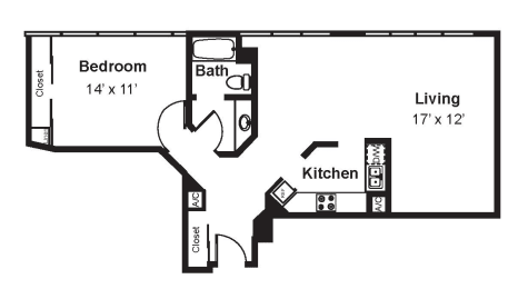 1 bed, 1 bath, 917 sqft, $2,830