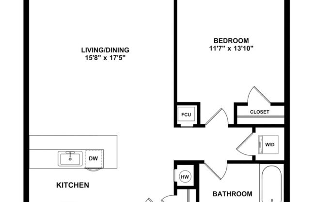 1 bed, 1 bath, 705 sqft, $2,350