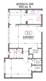 1 bed, 1 bath, 655 sqft, $851