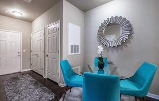 Big oaks apartments lakeland florida model home with dining area