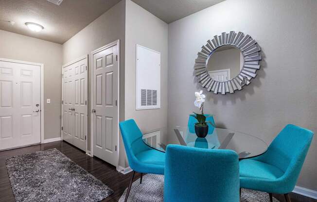 Big oaks apartments lakeland florida model home with dining area