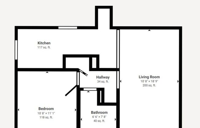 1 bed, 1 bath, 700 sqft, $900, Unit Unit 6