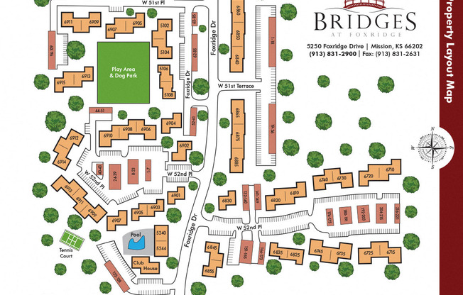 Bridges at Foxridge Property Map at The Bridges at Foxridge, Mission