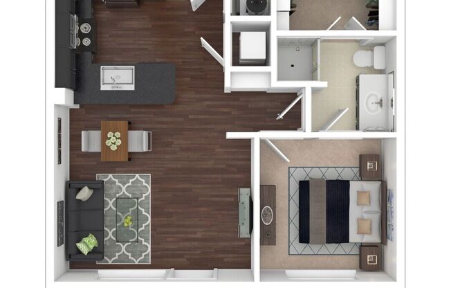 1 bed, 1 bath, 758 sqft, $1,671