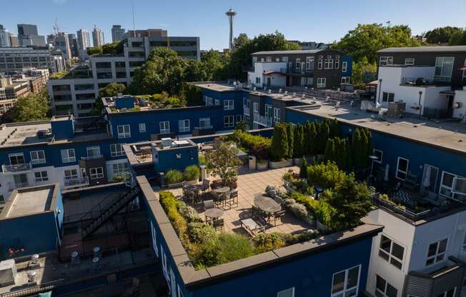 a rooftop garden in seattle at Dexter Lake Union, Seattle, Washington