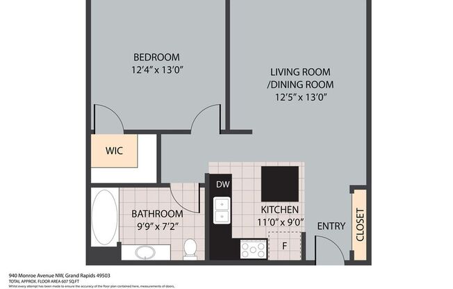 1 bed, 1 bath, $1,995, Unit Unit 322