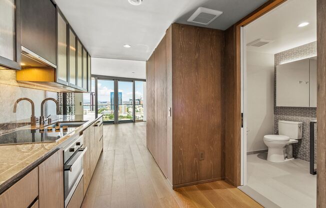 Modern Studio with Partial Ocean Views at Koula – Heart of Ward Village