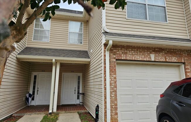 Townhome Off The Parkway With 1 Car Garage