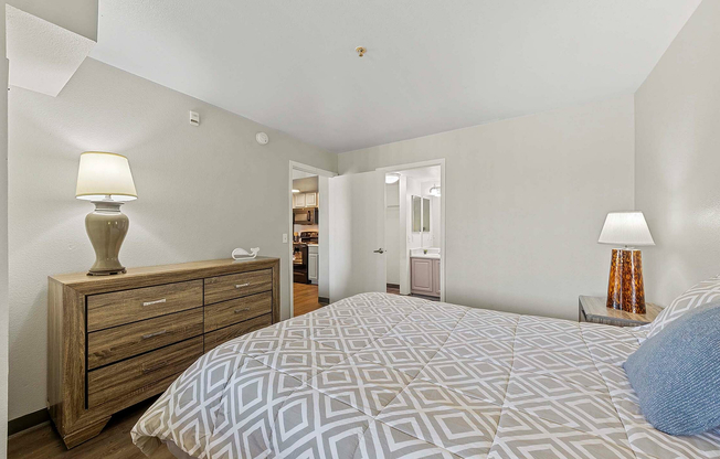 Relax in this charming bedroom, designed for comfort and tranquility.