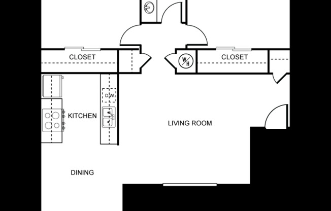 2 beds, 1 bath, 875 sqft, $1,530, Unit 102