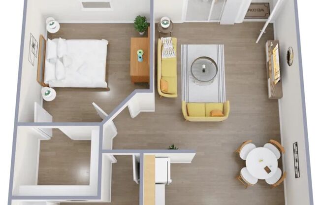 1 bed, 1 bath, 618 sqft, $895, Unit 2031