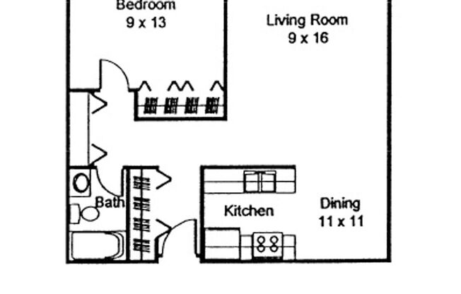 1 bed, 1 bath, 782 sqft, $1,195, Unit 175-201