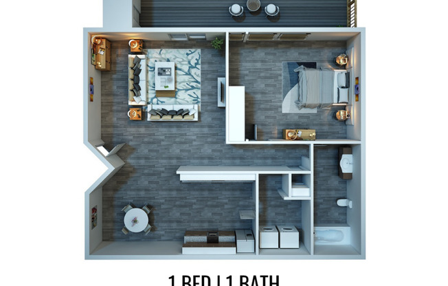 1 bed, 1 bath, 704 sqft, $2,295, Unit 417