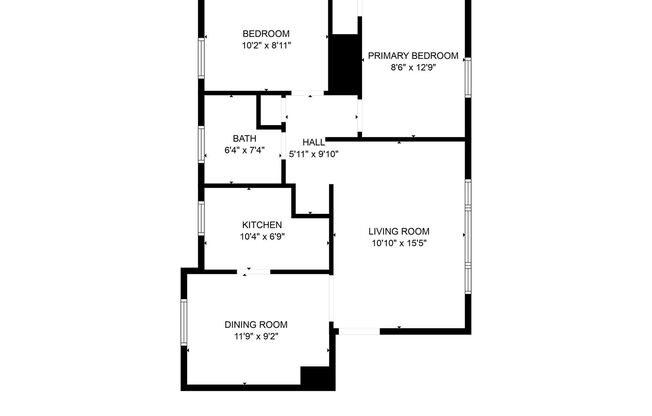 2 beds, 1 bath, 600 sqft, $1,099, Unit 296-03