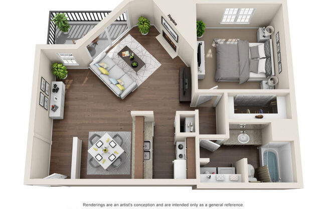 1 bed, 1 bath, 700 sqft, $989