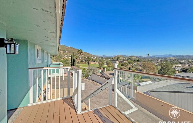 Beautiful 3BD/2BA Hillside House in El Cajon W/ Central A/C, Wrap-Around Deck, & Amazing Views!