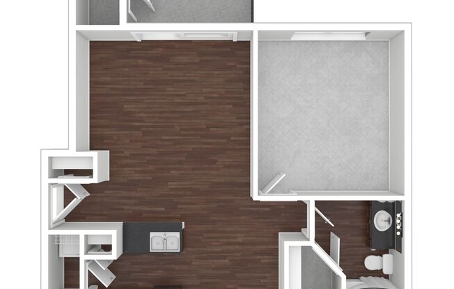 1 bed, 1 bath, 692 sqft, $1,495