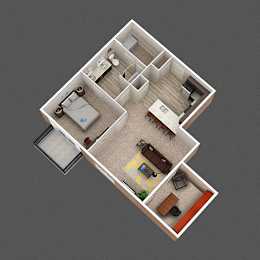 1 bed, 1 bath, 971 sqft, $1,415