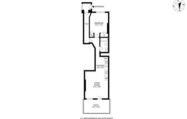 1 bed, 1 bath, 850 sqft, $3,200, Unit 2