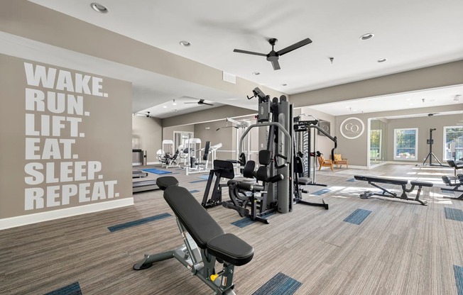 Exercise Room at Bridgewater Apartments, Georgia, 30096